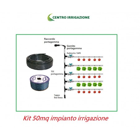 KIT 50MQ IMPIANTO ORTO CON MANICHETTA GOCC