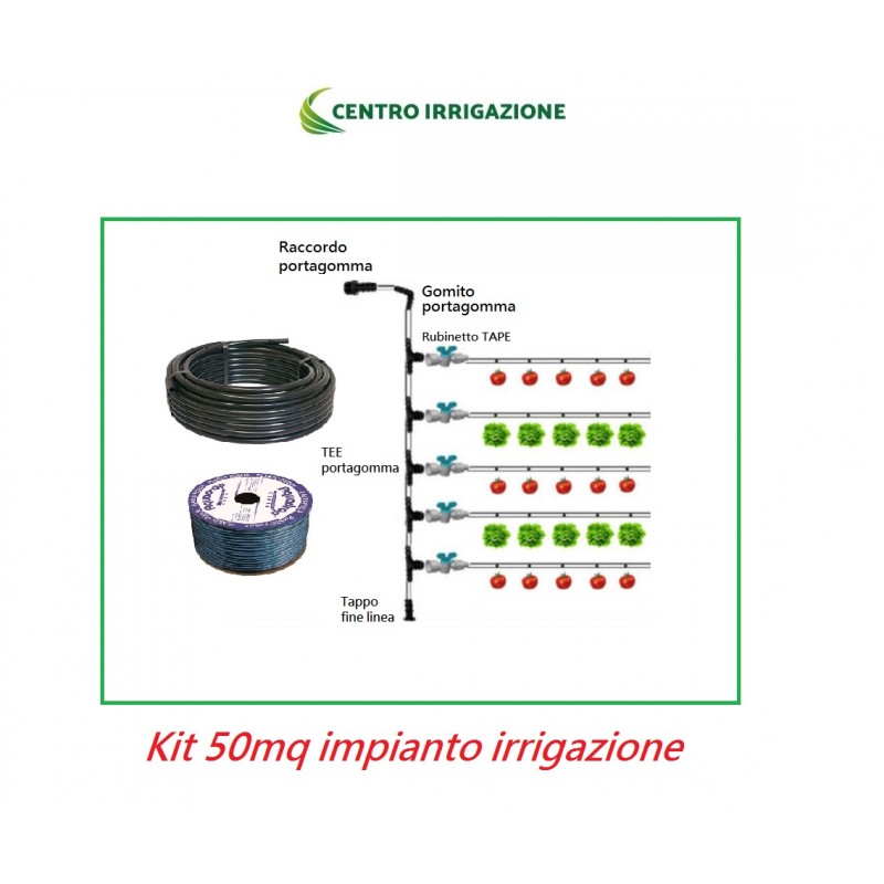 KIT 50MQ IMPIANTO ORTO CON MANICHETTA GOCC