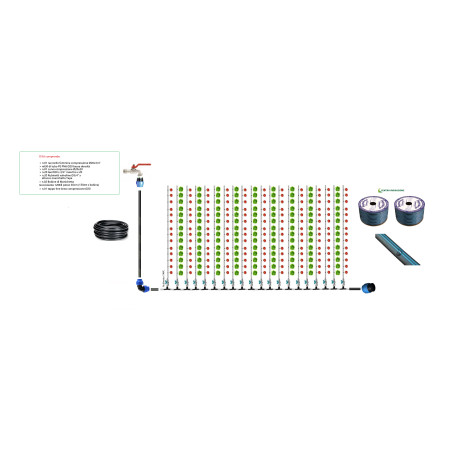 KIT IMPIANTO IRRIGAZIONE COMPLETO MANICHETTA GOCC