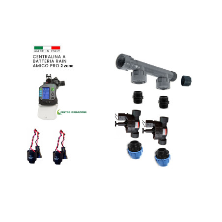 KIT PROGRAMMATORE BATTERIA II RAIN IRRIGAZIONE PRA