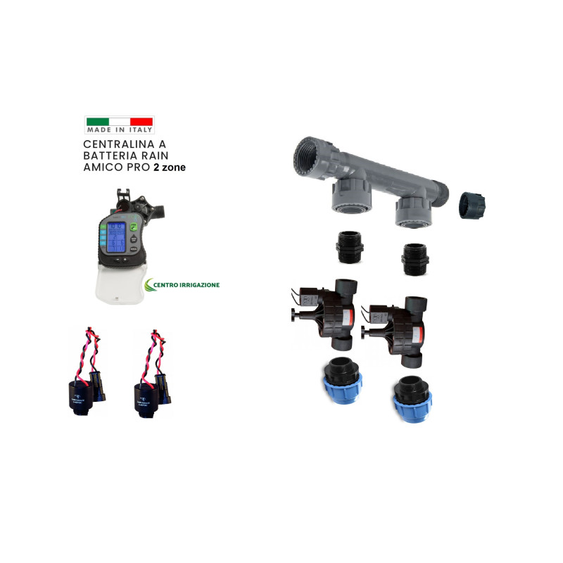 KIT PROGRAMMATORE BATTERIA II RAIN IRRIGAZIONE PRA