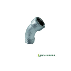 Curva Mf Zincata 45° Filettata Ghisa