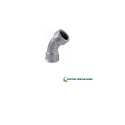 CURVA FF ZINCATA 45° FILETTATA