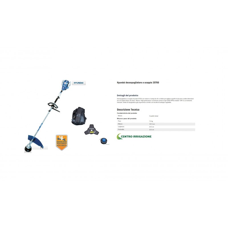 DECESPUGLIATORE HYUNDAI 32CC 4TEMPI  1,1HP
