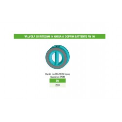 VALVOLA DI RITEGNO PROFESSIONALE DN 100 110 DOPPIA CHIUSURA DI