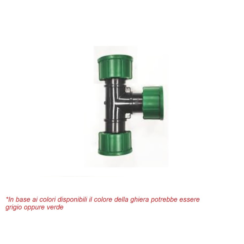 TEE MANIFOLD COLLETTORE 1 VIA  1F X 1F X 1F