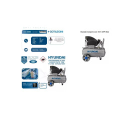 Compressore Lubrificato 50lt 8bar 2hp Hyundai