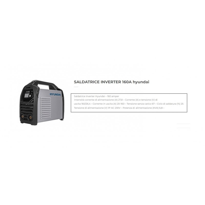SALDATRICE INVERTER MMA - 160S 1.0-4.0MM 160A