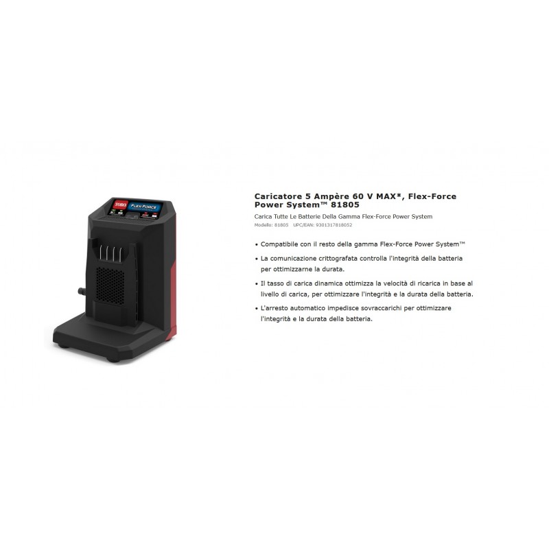 CARICABATTERIA 60V - 5.0A TORO