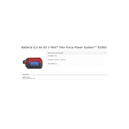 BATTERIA 60V - 6.0A TORO