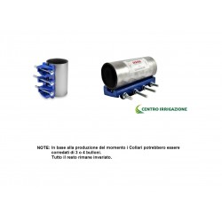 Collare Fascia Di Riparazione D.158 - 172 Tubo Pvc Pe Rottura Giunto
