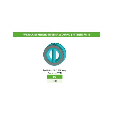 VALVOLA DI RITEGNO IN GHISA CLAPET FLANGIATA DN150