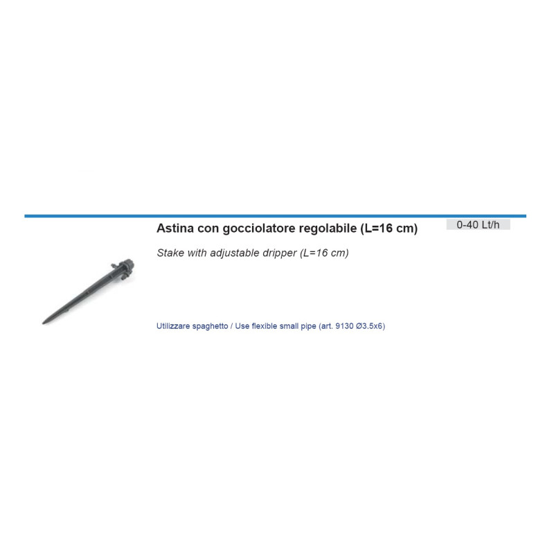 GOCCIOLATORE REGOLABILE C/PICCHETTO (L=16CM) 0-40L