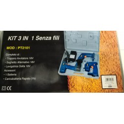 KITPT2101 TRAPANO+SEGHETTO ALTERNATIVO+LEVIGATRICE