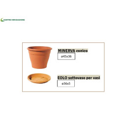 KIT VASO PLASTICA 45+ARGILLA ESPANSA 10LT GIARDINO